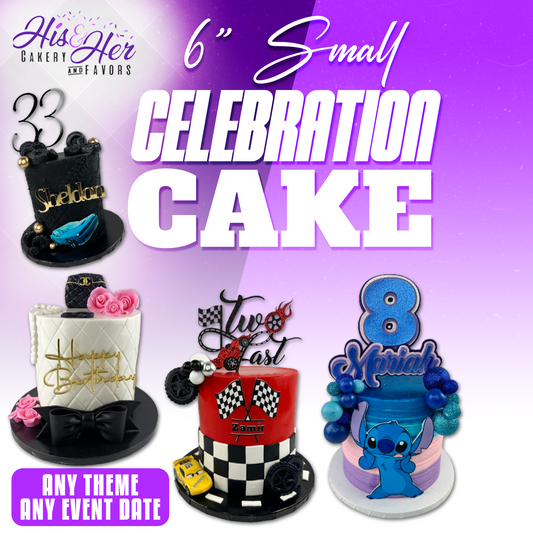 6" Small Celebration Cake (Feeds 12-15)ANY THEME!