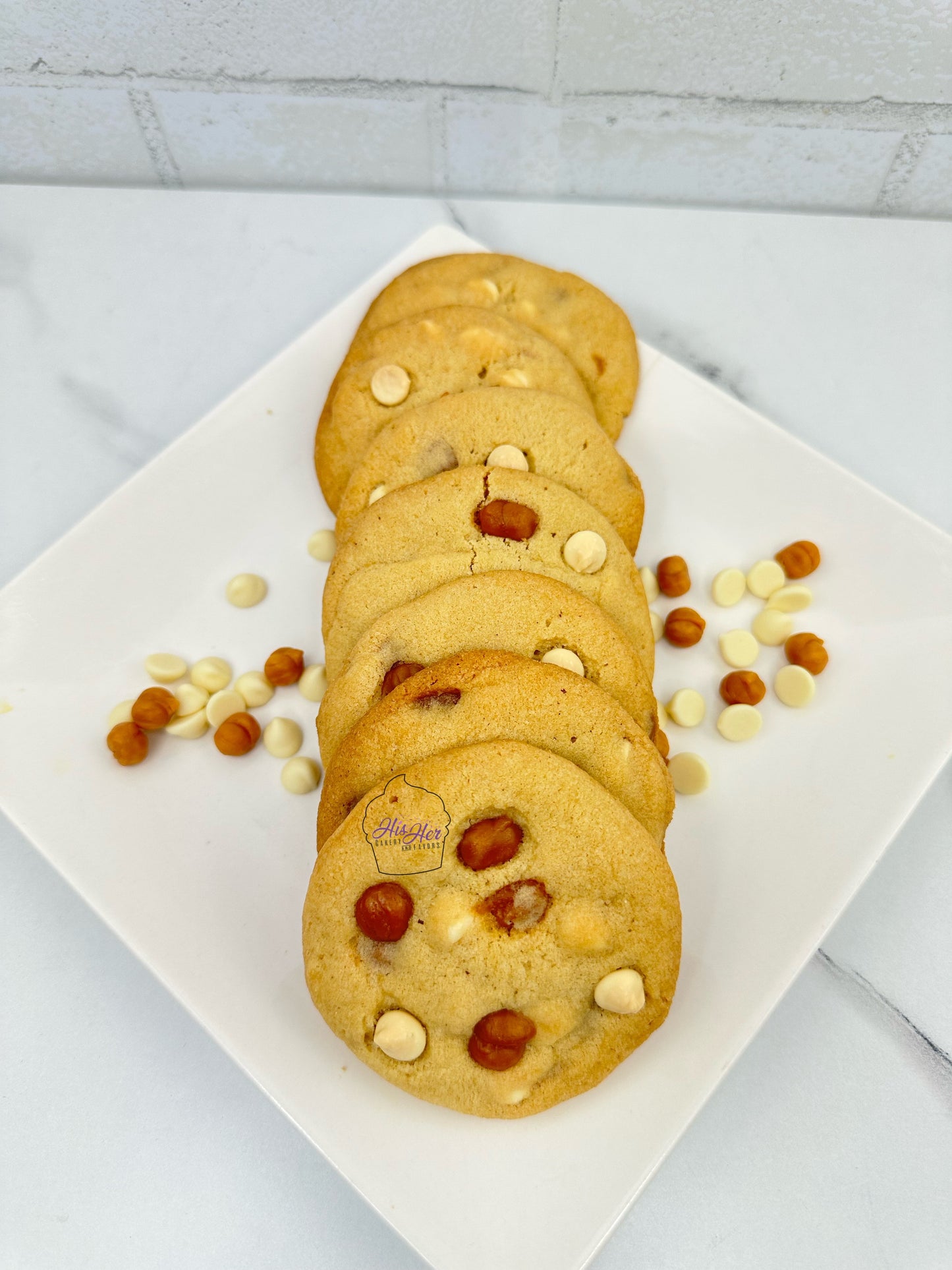 White Chocolate & Caramel Sweet Bite Cookies(4)