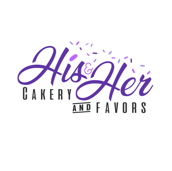 His & Her Cakery & Favors logo