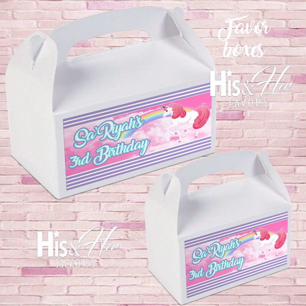 Custom Favor Boxes * ANY THEME*