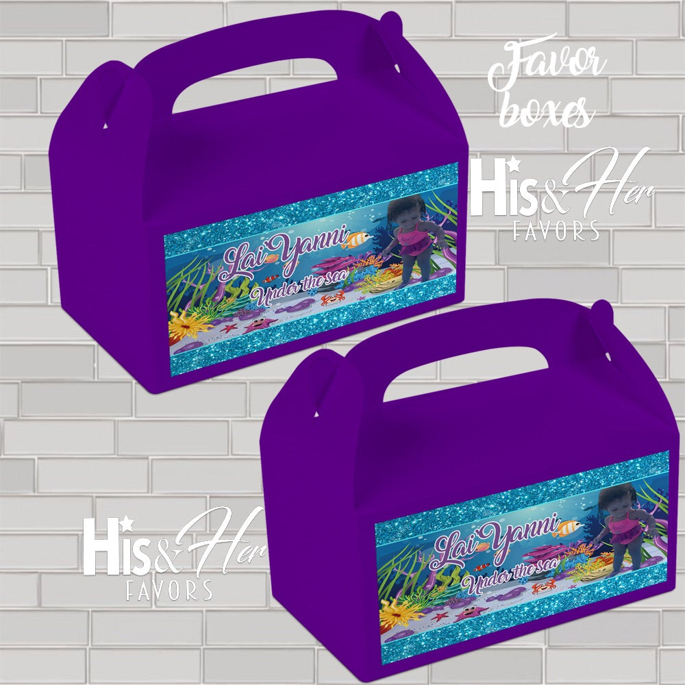 Custom Favor Boxes * ANY THEME*