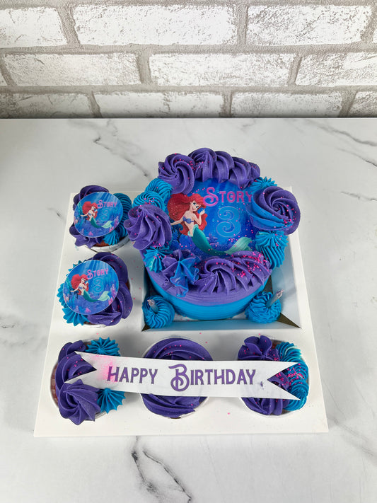 Bento Cake Box 5” Cake W 5 Cupcakes