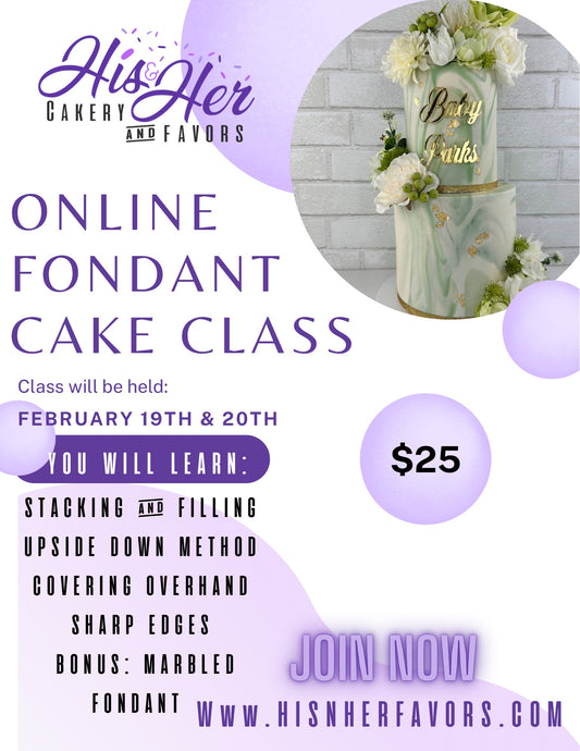 Online Fondant Cake Class