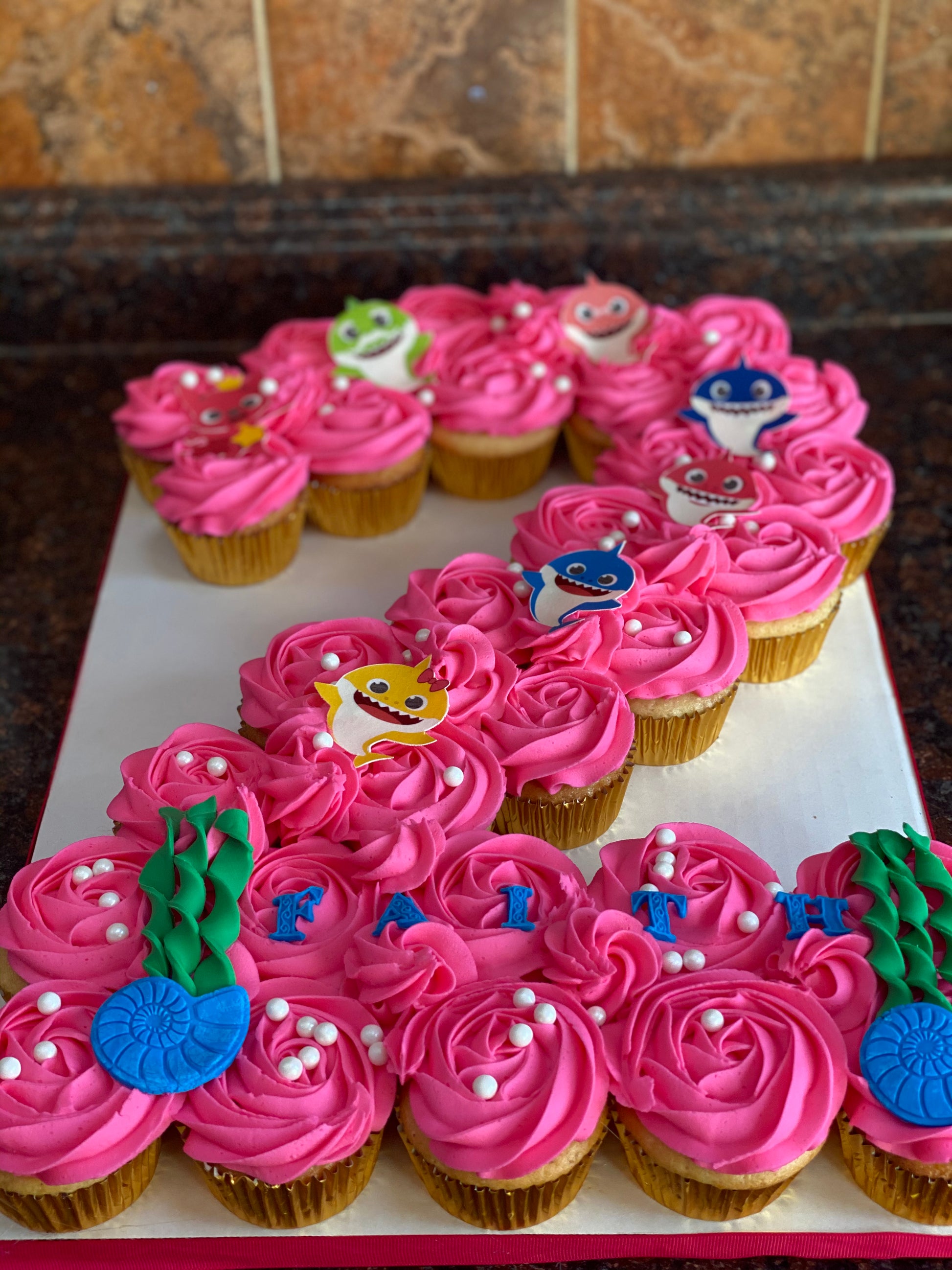 Number Two Cupcake Cake Number Two Cupcake Cake