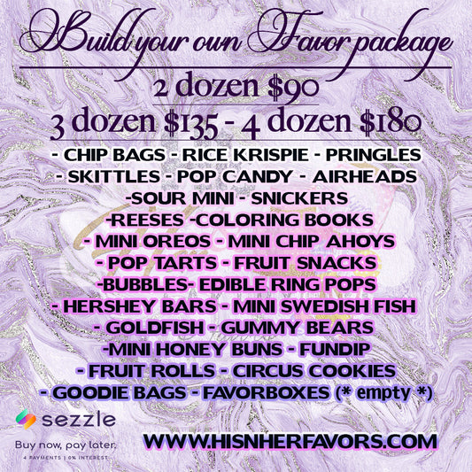 Build Your Own Party Favor Package (2023)