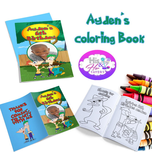 12 Custom Coloring Books